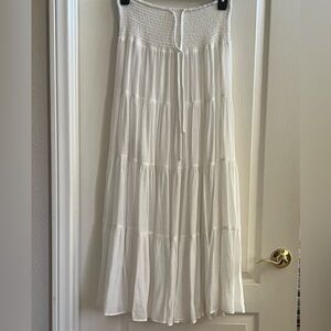 Fashion Nova White Maxi Skirt